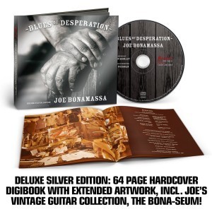 joe bonamassa blues of desperation deluxe silver edition 64 page hardcover